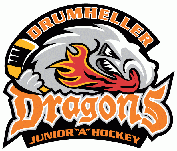 Drumheller Dragons 2003-Pres Primary Logo iron on heat transfer